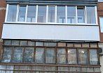 Холодное остекление балкона
Века ВХС 60
Наружная отделка профлистом mobile